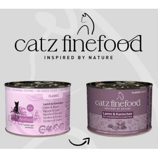Catz Finefood Classic N.11 Jagnięcina I Królik Puszka 200G