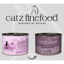 Catz Finefood Classic N.11 Jagnięcina I Królik Puszka 200G