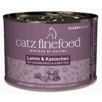 Catz Finefood Classic N.11 Jagnięcina I Królik Puszka 200G