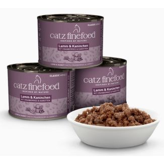 Catz Finefood Classic N.11 Jagnięcina I Królik Puszka 200G