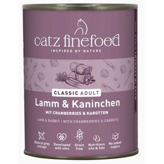 Catz Finefood Classic Jagnięcina I Królik (N.11) Puszka 800G