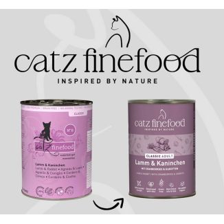 Catz Finefood Classic Jagnięcina I Królik (N.11) Puszka 800G