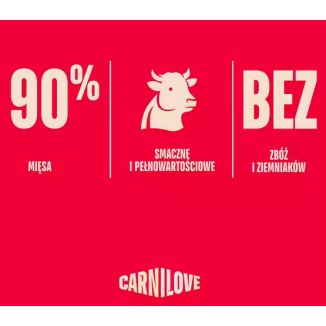 Carnilove Dog Jerky Beef Fillet - Wołowina Filet 100G