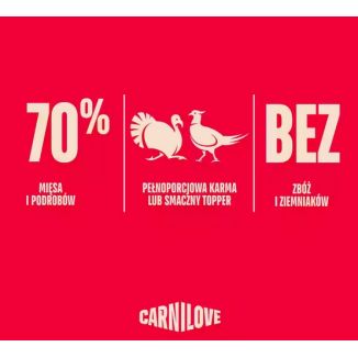 Carnilove Dog Turkey & Pheasant - Indyk I Bażant Saszetka 300G