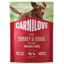 Carnilove Dog Turkey & Quail - Indyk I Przepiórka Saszetka 300G