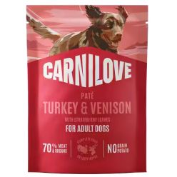 Carnilove Dog Turkey & Venison - Indyk I Dziczyzna Saszetka 300G