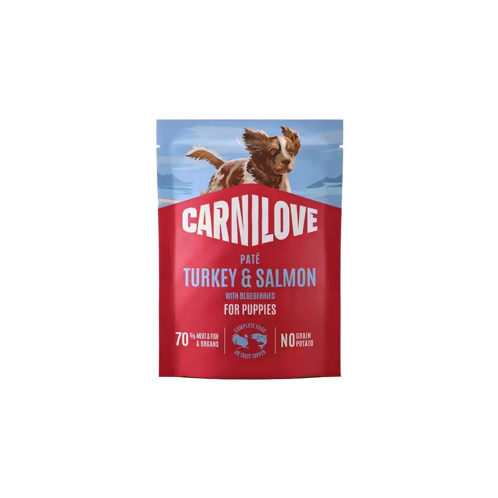 Carnilove Dog Turkey & Salmon Puppy - Indyk I Łosoś Saszetka 300G