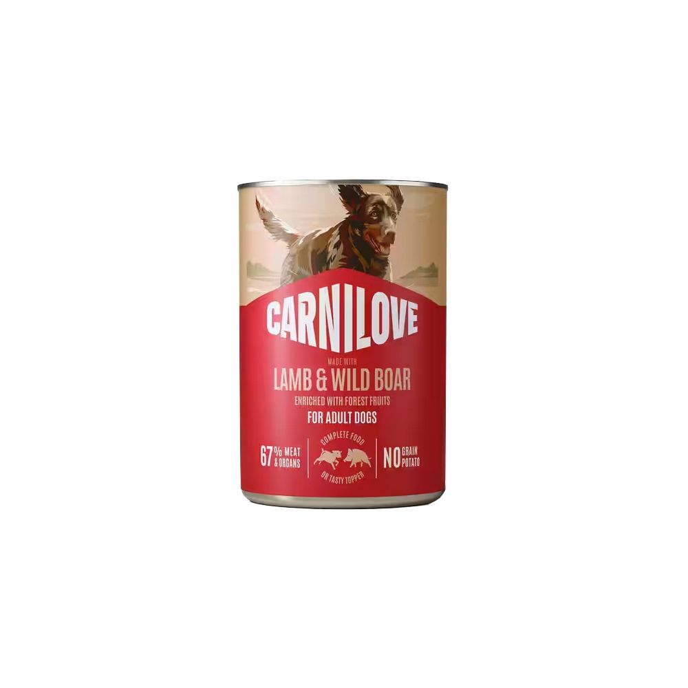 Carnilove Dog Lamb & Wild Boar Adult - Jagnię I Dzik Puszka 400G