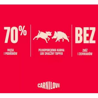 Carnilove Dog Lamb & Wild Boar Adult - Jagnię I Dzik Puszka 400G