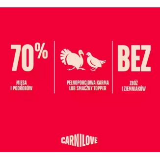 Carnilove Dog Turkey & Duck - Indyk I Kaczka Saszetka 300G