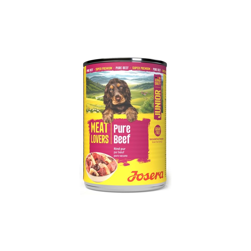 Josera Pies Meat Lovers Pure Junior Wołowina Puszka 400G