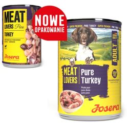 Josera Pies Meat Lovers Pure Indyk Puszka 400G