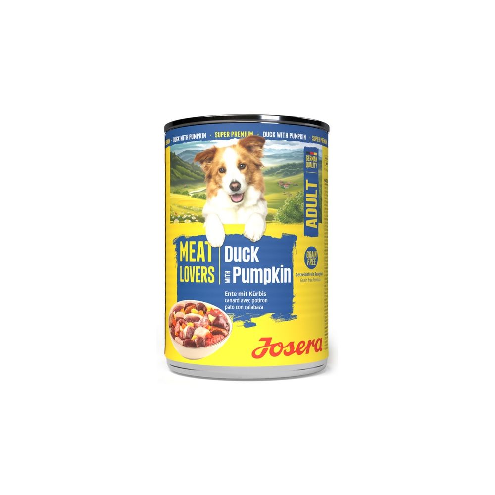 Josera Pies Meat Lovers Menu Kaczka Z Dynią Puszka 400G
