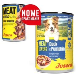 Josera Pies Meat Lovers Menu Kaczka Z Dynią Puszka 400G