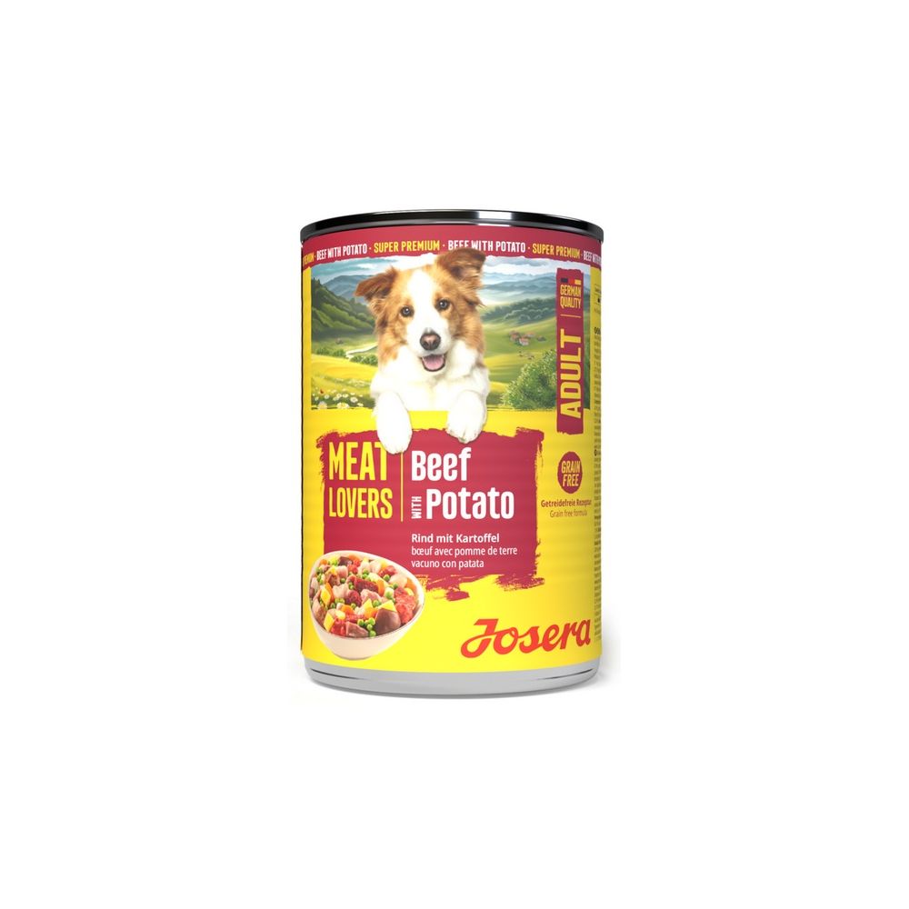 Josera Pies Meat Lovers Menu Wołowina Z Ziemniakami Puszka 400G