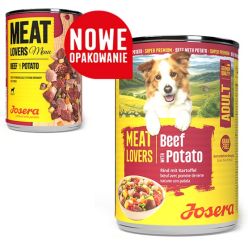 Josera Pies Meat Lovers Menu Wołowina Z Ziemniakami Puszka 400G