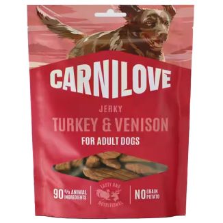 Carnilove Dog Jerky Turkey & Venison - Indyk I Dziczyzna 100G