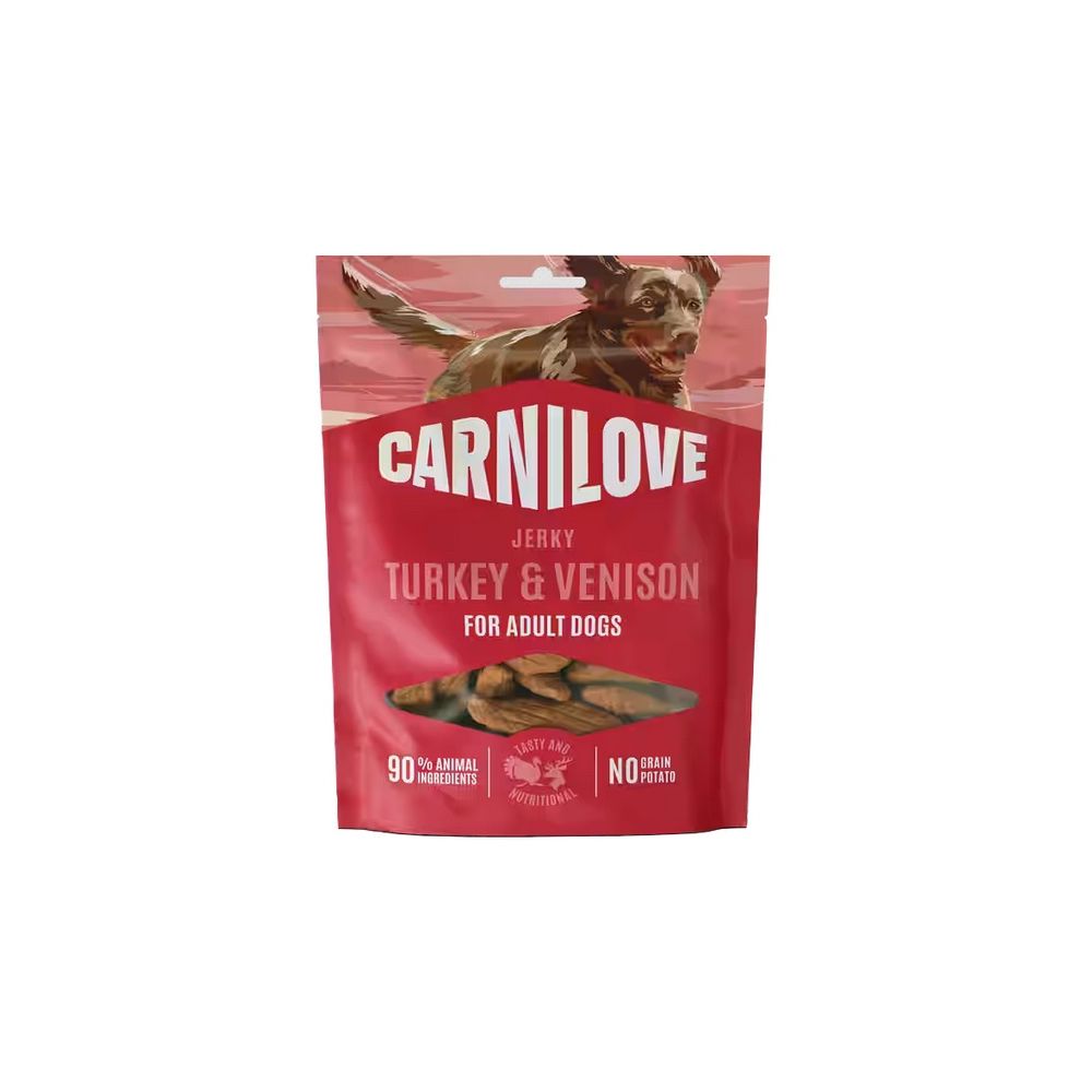 Carnilove Dog Jerky Turkey & Venison - Indyk I Dziczyzna 100G