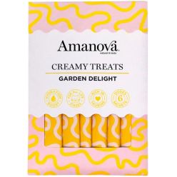 Amanova Cat Creamy Treats Garden Delight Chicken & Vegetables - Kurczak I Warzywa 6X15G