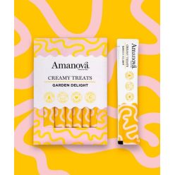 Amanova Cat Creamy Treats Garden Delight Chicken & Vegetables - Kurczak I Warzywa 6X15G