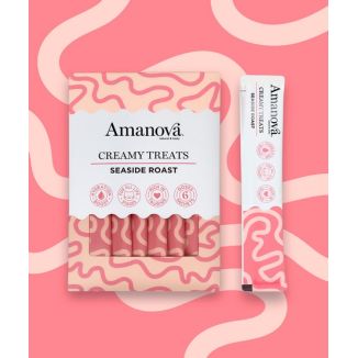 Amanova Cat Creamy Treats Seaside Roast Tuna & Chicken Liver - Tuńczyk I Wątróbka 6X15G
