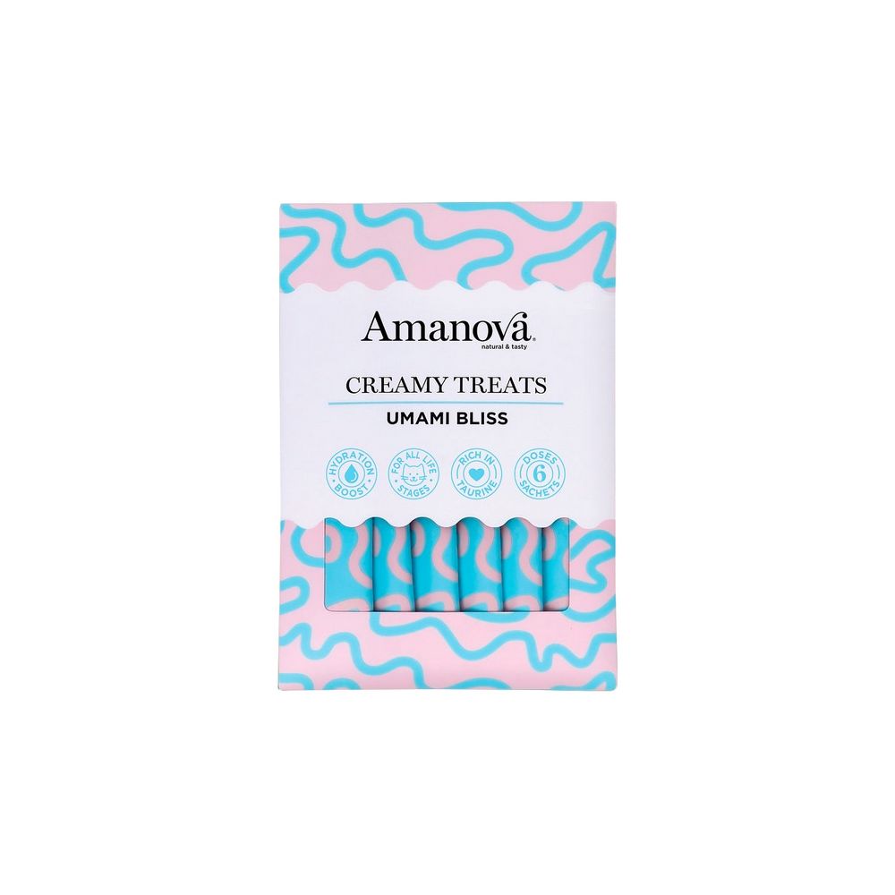 Amanova Cat Creamy Treats  Umami Bliss Chicken & Katsuobushi - Kurczak I Katsuobushi 6X15G
