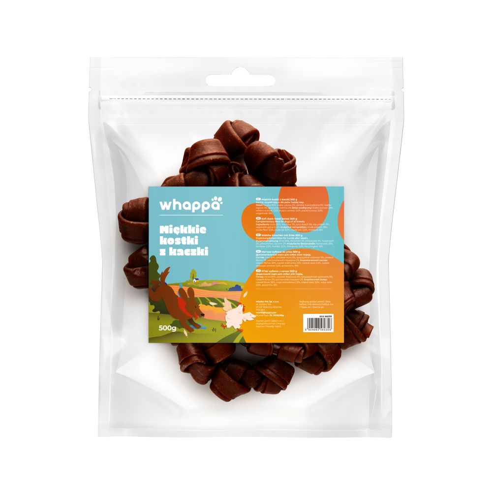 Whappa 500g Miękkie kostki z kaczki