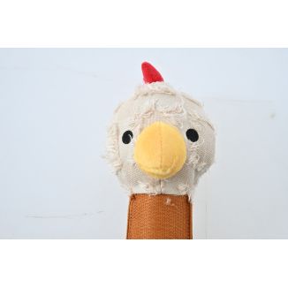 Gryzak pluszowy kurczak z piszczałką  30 cm ZABAWKA DLA PSA