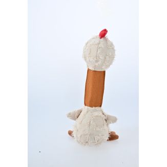 Gryzak pluszowy kurczak z piszczałką  30 cm ZABAWKA DLA PSA