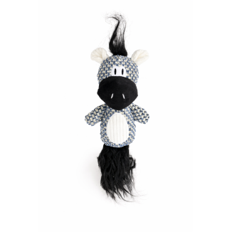 Szeleszcząca gryzak pluszowy zebra z piszczałką 38 cm ZABAWKA DLA PSA