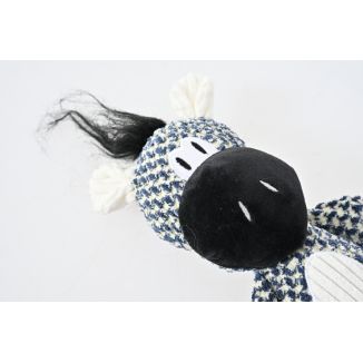 Szeleszcząca gryzak pluszowy zebra z piszczałką 38 cm ZABAWKA DLA PSA