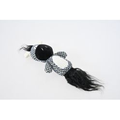 Szeleszcząca gryzak pluszowy zebra z piszczałką 38 cm ZABAWKA DLA PSA