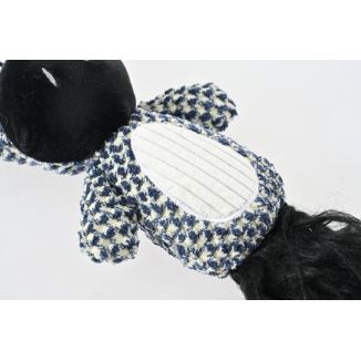 Szeleszcząca gryzak pluszowy zebra z piszczałką 38 cm ZABAWKA DLA PSA