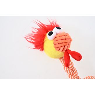 Szarpak gryzak pluszowy kurczak ze sznurem 48 cm ZABAWKA DLA PSA