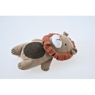 Gryzak pluszowy lew z piszczałką 27 cm ZABAWKA DLA PSA