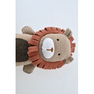 Gryzak pluszowy lew z piszczałką 27 cm ZABAWKA DLA PSA