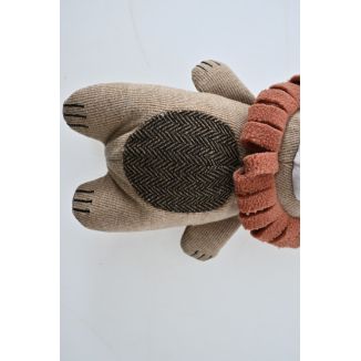 Gryzak pluszowy lew z piszczałką 27 cm ZABAWKA DLA PSA