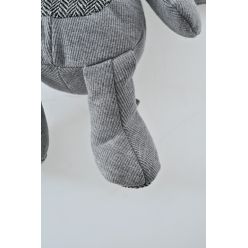 Gryzak pluszowy słoń z piszczałką 30 cm ZABAWKA DLA PSA
