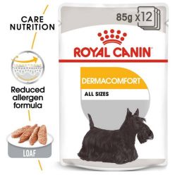 Royal Canin Dermacomfort Loaf  Karma Mokra – Pasztet, Dla Psów Dorosłych Wszystkich Ras Saszetka 85G