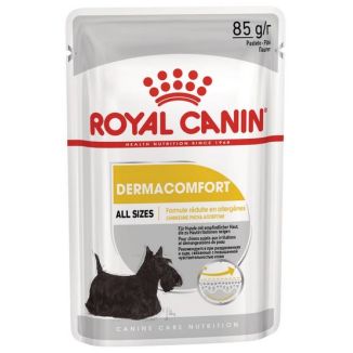 Royal Canin Dermacomfort Loaf  Karma Mokra – Pasztet, Dla Psów Dorosłych Wszystkich Ras Saszetka 85G