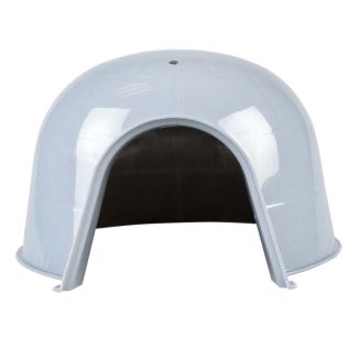 Duvo+ Plastikowy Domek Igloo dla Gryzoni Świnki Szary L 25cm