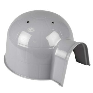 Duvo+ Plastikowy Domek Igloo dla Gryzoni Świnki Szary L 25cm