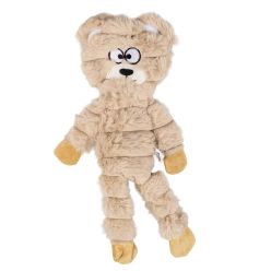Duży płaski pluszowy miś dla psa Duvo+ Huggi Bear rozmiar L 63cm, miękka zabawka bez wypełnienia