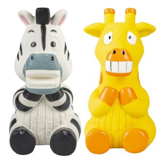 Duvo+ Zabawka Latex Siedząca Żyrafa /     Zebra 7,5X8X15Cm   12570