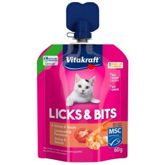 Vitakraft Cat Licks & Bits - Krewetka I Pomidor 60G