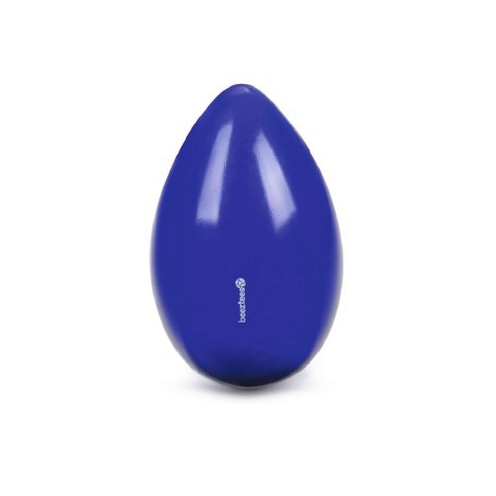 Niebieska interaktywna zabawka dla psa Beeztees Funny Eggy z twardego plastiku w kształcie jajka o wymiarach 25x16x16 cm