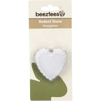 Beeztees Wapno dla Gryzoni Kamień do Ścierania Zębów Serce 6x6cm Białe