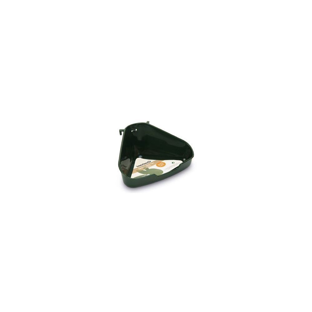Plastikowa narożna kuweta toaleta dla małych gryzoni Beeztees o wymiarach 16x12,5x7 cm w miksie kolorów.