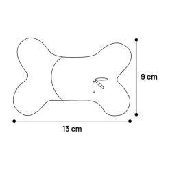 Flamingo Boban Pluszowa Kość dla Szczeniąt Zabawka Piszcząca 13cm Mix