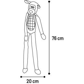 Flamingo Beni Pies Niebieski Zabawka dla Psa Bez Wypełnienia Szeleszcząca 76cm